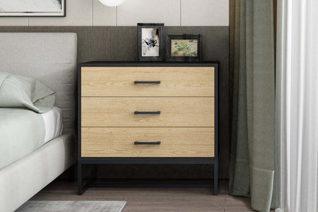 commode style industrielle 3 tiroirs