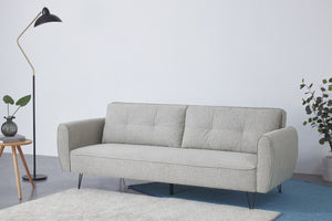 concept usine soho Canapé design convertible 3 places gris clair 