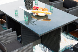 table miami noir et noir