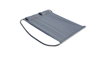 convertible de jardin et transat bascule pour 2 personnes sur fond Blanc Gris