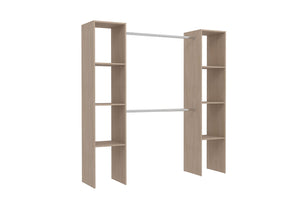 dressing Bois 6 étagères + 2 placards fonctionnels Elysée