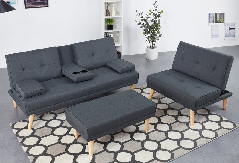 ensemble canape convertible scandinave stockholm concept usine avec table