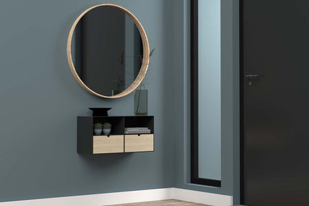 lot de 2 tables de chevet tiroir bois