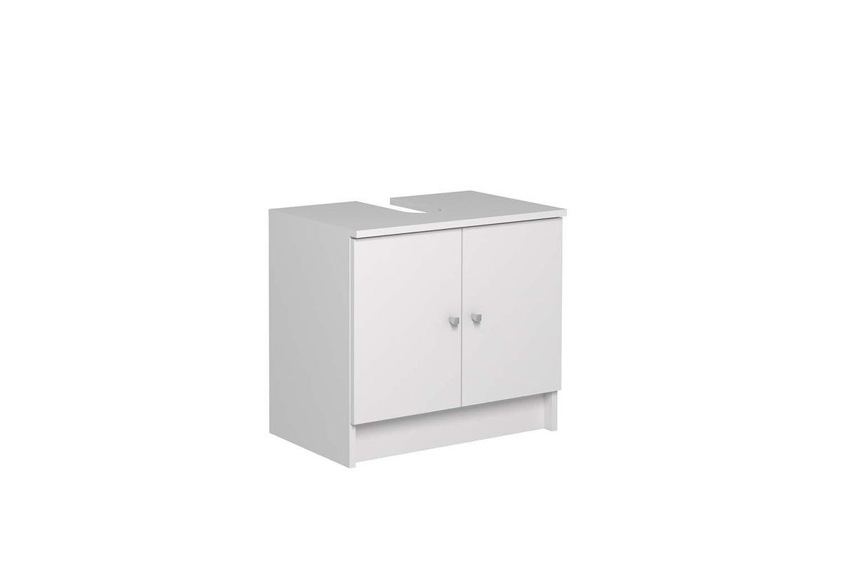 meuble sous vasque blanc de salle de bain