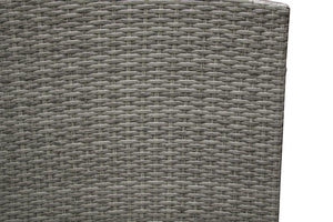 meubles de jardin angle et banquette zoom 2 gris et café