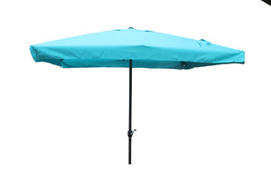 Parasol droit carré 2,95 x 2,95 m bleu