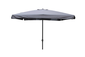 Parasol droit carré 2,95 x 2,95 m gris