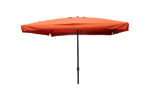 Parasol droit carré 2,95 x 2,95 m terracotta