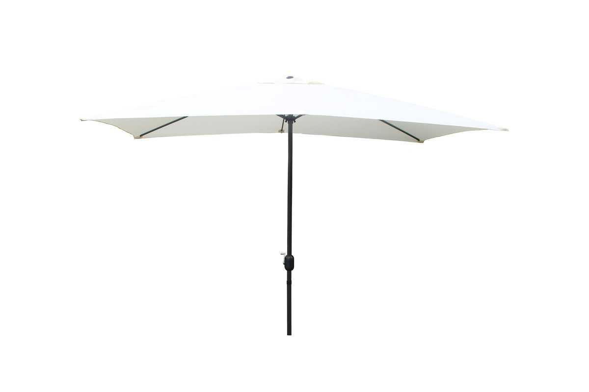 Parasol droit rectangulaire 2,93 x 1,93 m écru