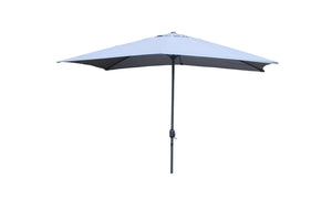 Parasol droit rectangulaire 2,93 x 1,93 m gris