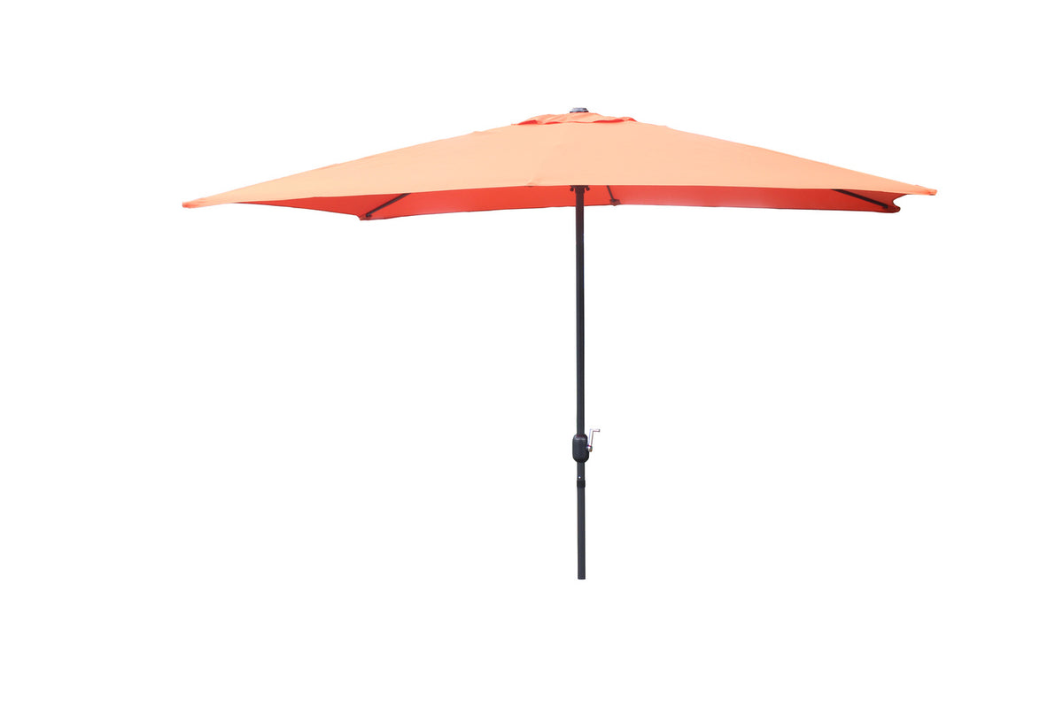 Parasol droit rectangulaire 2,93 x 1,93 m terracotta