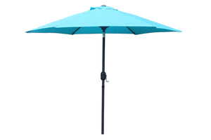 Parasol droit rond 2,5 x 2,5 m bleu turquoise