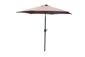 Parasol droit rond 2,5 x 2,5 m chocolat