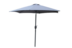 Parasol droit rond 2,5 x 2,5 m gris 