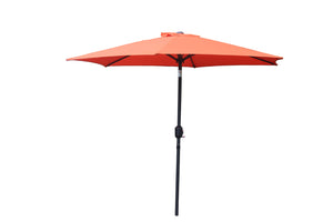 Parasol droit rond 2,5 x 2,5 m terracotta