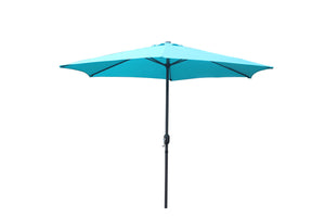 Parasol droit rond 2,94 x 2,94 m bleu turquoise