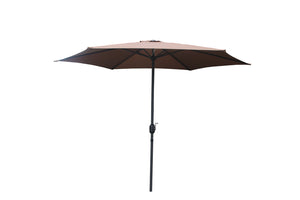 Parasol droit rond 2,94 x 2,94 m chocolat