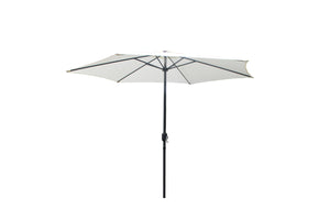 Parasol droit rond 2,94 x 2,94 m écru