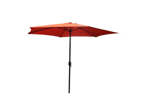 Parasol droit rond 2,94 x 2,94 m terracotta