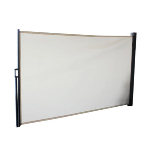 paravent dépliable exterieur extensible XL Ecru saltillo sur fond Blanc