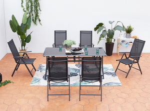 salon de jardin en aluminium de 6 personnes Rimini 