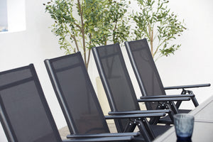 salon de jardin en aluminium gris de 10 places Ravenne 10 zoom 1