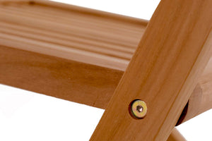 salon de jardin en teck huilé 4 chaises et 2 fauteuils zoom 2