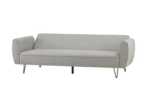 soho Canape design convertible 3 places gris clair concept usine fond blanc vue sans les coussins