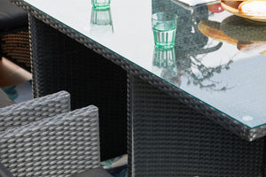 table miami 10 noir et noir