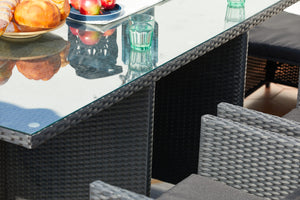 table miami noir et noir