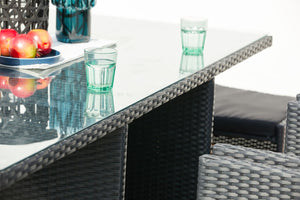 table miami noir et noir