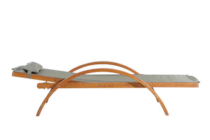 transat gris et en bois